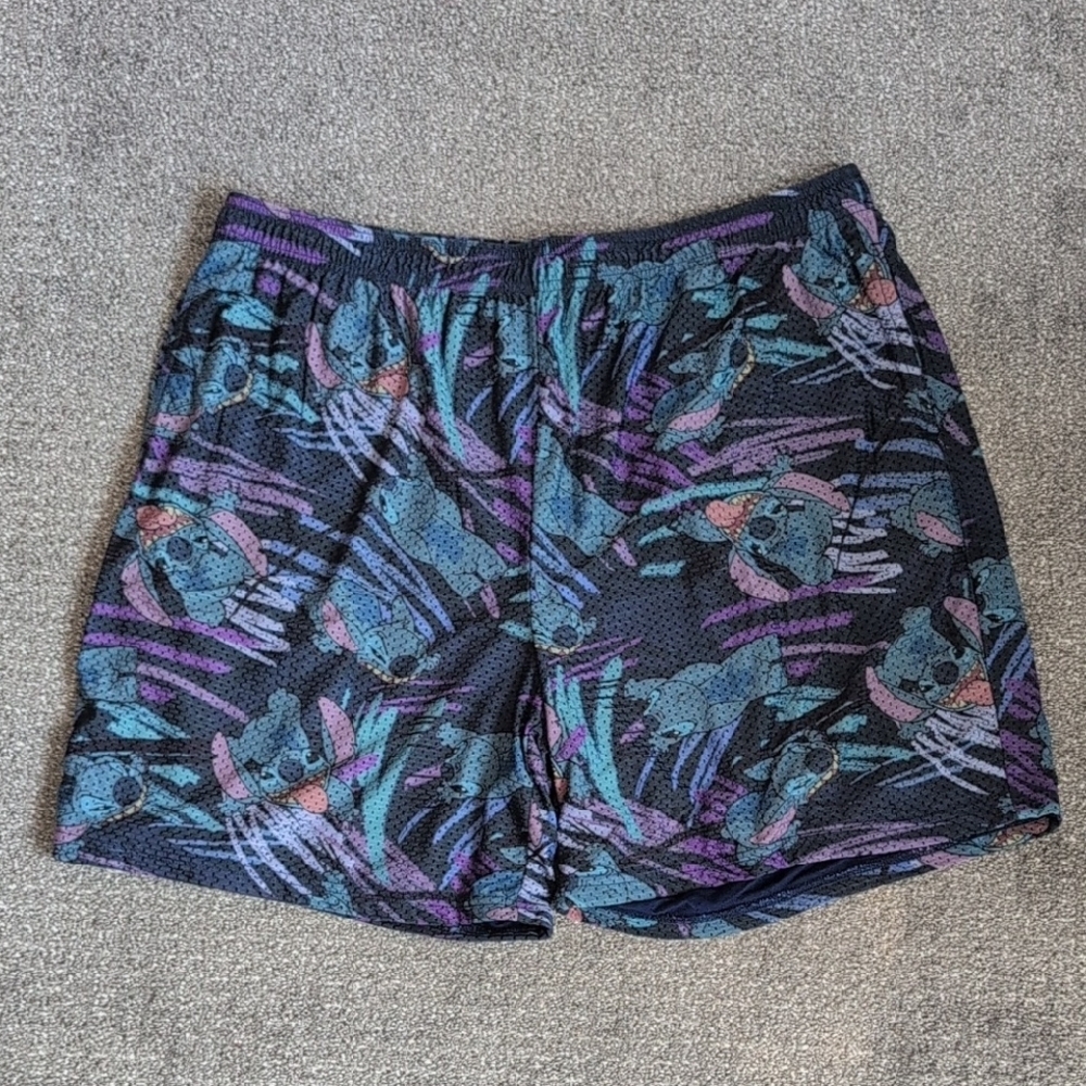 Disney Men's Blue Stitch 626 Mesh Shorts Size XL